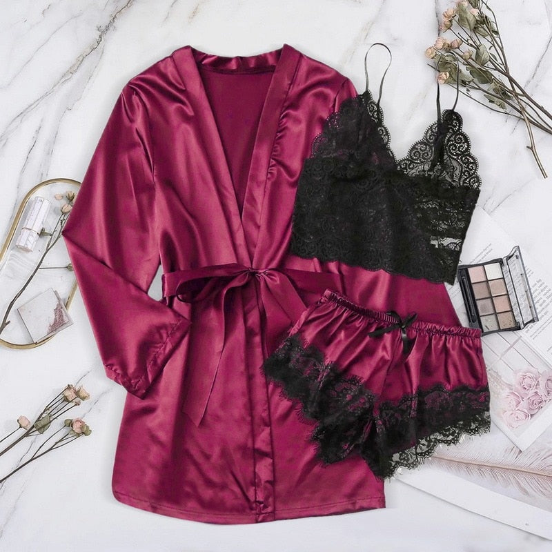 Sexy Lace 3PC Nightie