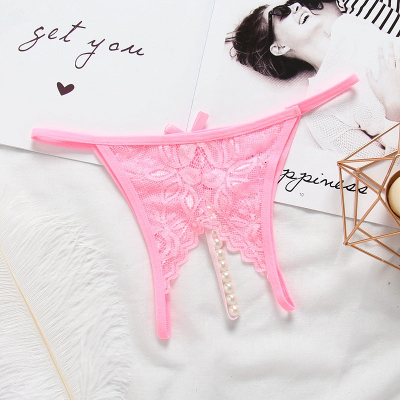 Open Crotch Pearl Underwear