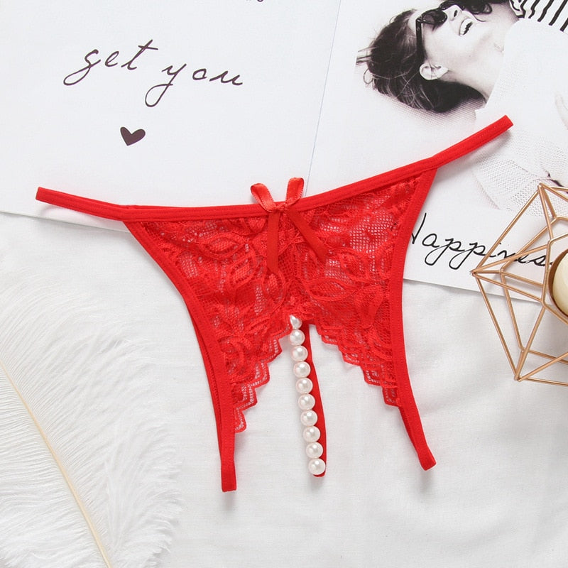 Open Crotch Pearl Underwear