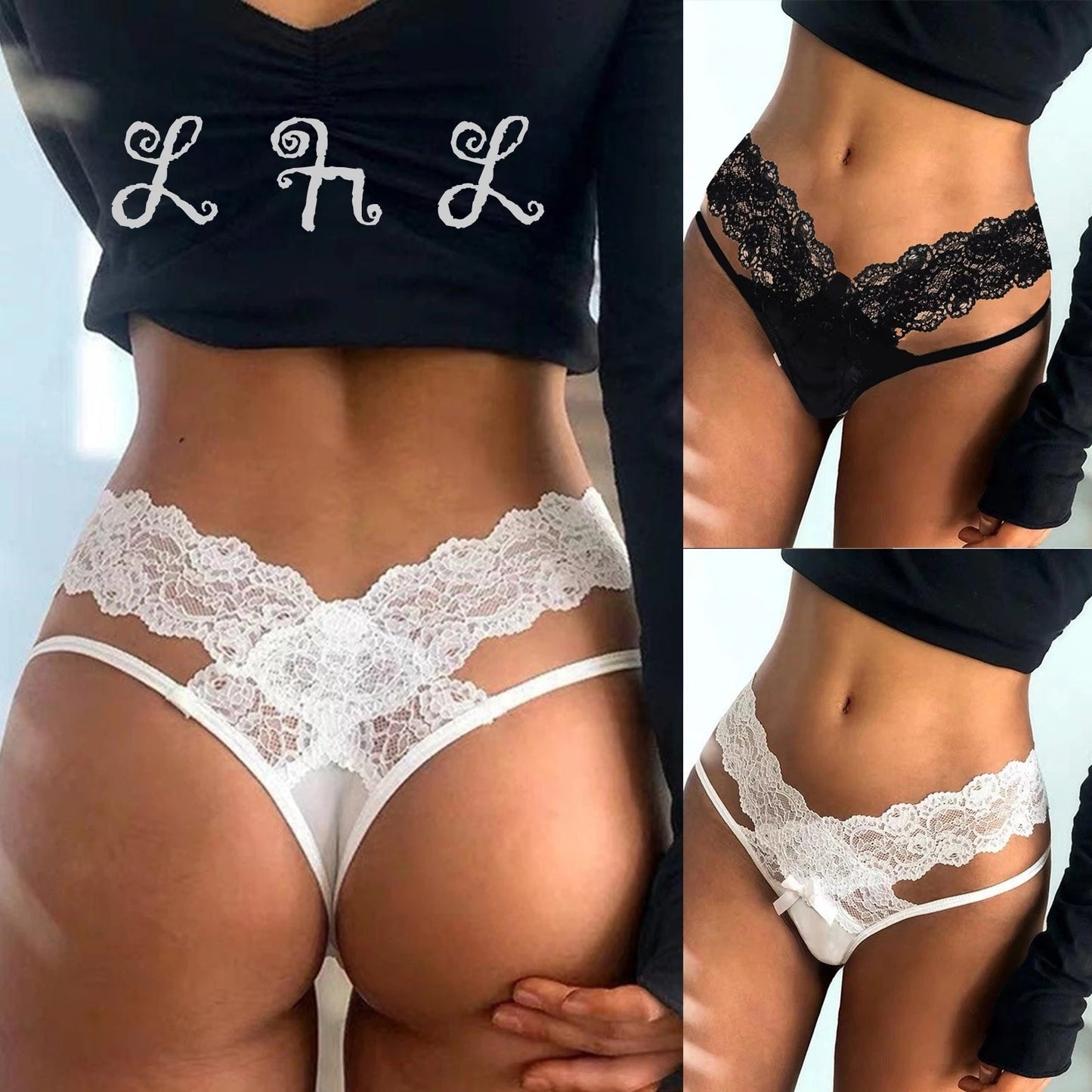 1PCS Sexy Lace T-back Thong